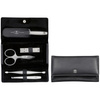 ZWILLING TWINOX Zestaw do manicure – czarne skórzane etui, 5 elementów