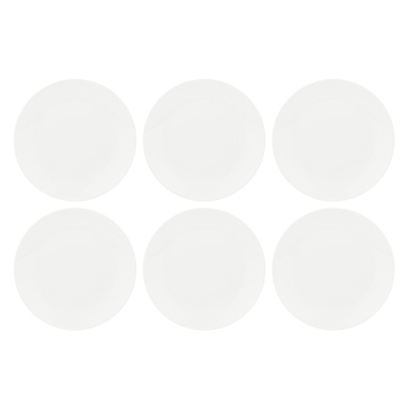 LA PORCELLANA BIANCA ESSENZIALE Zestaw 6 talerzy obiadowych 27 cm