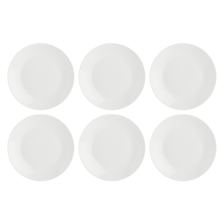 LA PORCELLANA BIANCA ESSENZIALE Zestaw 6 talerzy do sałatek 20 cm