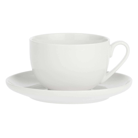 LA PORCELLANA BIANCA CORTE Zestaw 4 filiżanek ze spodkiem 450 ml