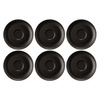 SELTMANN LIBERTY VELVET BLACK Zestaw 6 spodków 16.5 cm