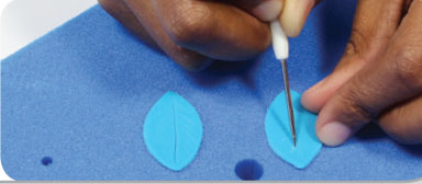 PME Narzędzie modelarskie z ostrą metalową końcówką 15 cm żółty