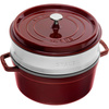 STAUB LA COCOTTE Garnek żeliwny okrągły z wkładem 5.2 ltr, grenadynowy