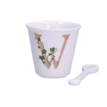 LA PORCELLANA BIANCA UNICO Filiżanka z łyżeczką 75 ml, Wzór W