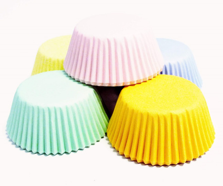 PME Papilotki do pieczenia babeczek pastelowe (60 sztuk) wielokolorowy