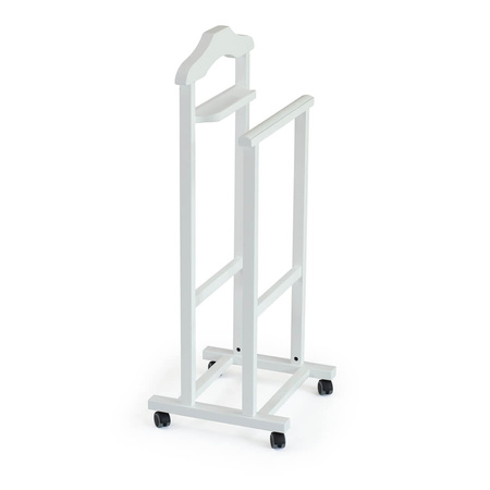 ARREDAMENTI MIRANO Wieszak do sypialni - 105 x 46 cm, biały