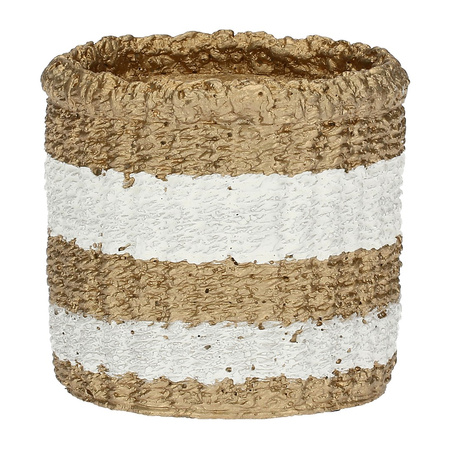 RITUALI DOMESTICI PUEBLO Rustykalna osłonka na doniczkę 11.5 x 10.5 cm