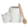 LA PORCELLANA BIANCA APEREGINA Pojemnik na miód z łyżeczką 8 cm