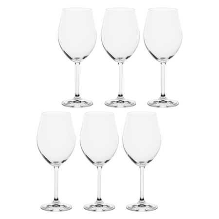 LA PORCELLANA BIANCA NOVELLO Zestaw 6 kieliszków do czerwonego wina 425 ml