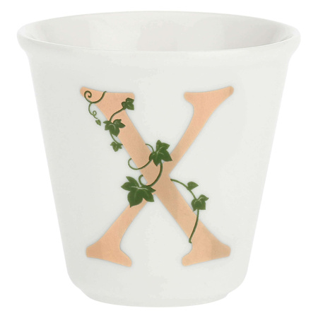 LA PORCELLANA BIANCA UNICO Filiżanka z łyżeczką 75 ml, Wzór X