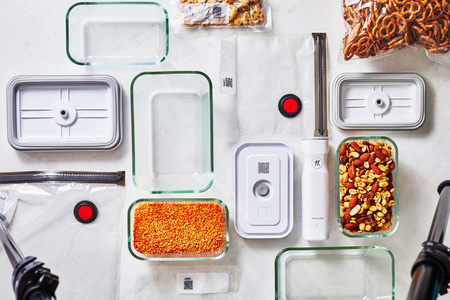 ZWILLING FRESH & SAVE Zestaw 3 szklanych pojemników prostokątnych