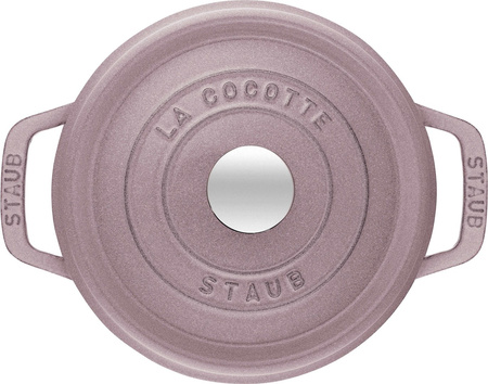 STAUB LA COCOTTE Garnek żeliwny okrągły 2.2 ltr, kwiat wiśni