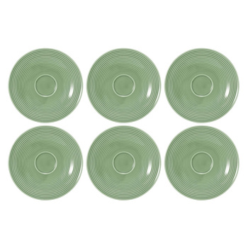 SELTMANN BEAT COLOR GLAZE Zestaw 6 spodków 16.5 cm