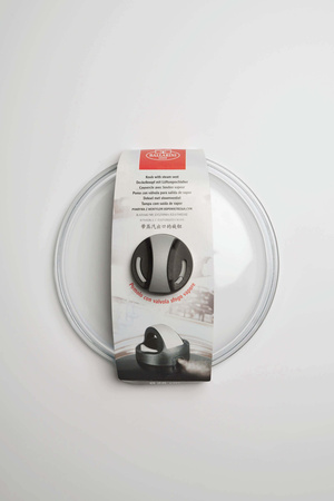 BALLARINI Szklana pokrywka z regulacją pary 26 cm