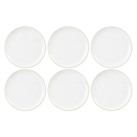 SELTMANN LIBERTY GOLDLINE Zestaw 6 talerzy obiadowych 27.5 cm