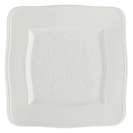 LA PORCELLANA BIANCA FLORENTINA Zestaw 6 talerzy kwadratowych 20 cm