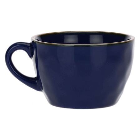 ROSE&TULIPANI CONCERTO BLU COBALTO Zestaw 4 kubków śniadaniowych 420 ml