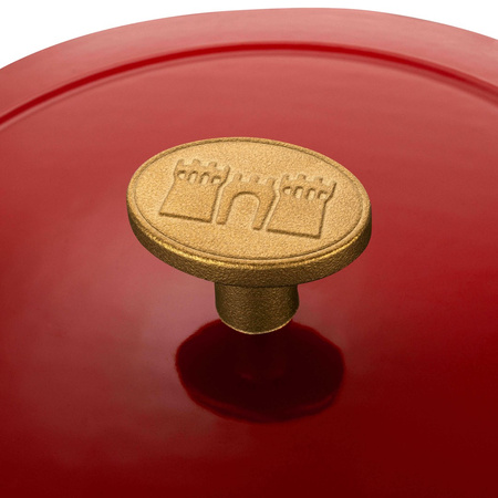 BALLARINI BELLAMONTE Garnek żeliwny okrągły 5.5 ltr, czerwony