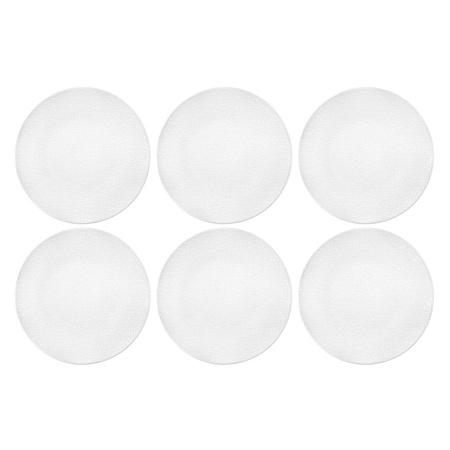 SELTMANN LIFE FASHION LUXURY WHITE Zestaw 6 talerzy obiadowych 28 cm