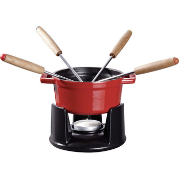 STAUB Mini zestaw do fondue 10 cm, czerwony