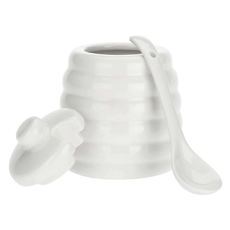 LA PORCELLANA BIANCA MENAGE Cukiernica z pokrywką i łyżeczką