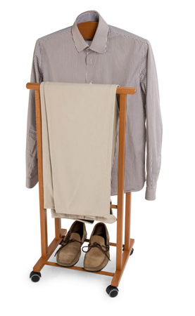 ARREDAMENTI ATRI Stojak na koszule i garnitur - 37 x 46 cm, Brązowy