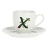 LA PORCELLANA BIANCA SOLOTUA Filiżanka ze spodkiem 90 ml, Wzór X