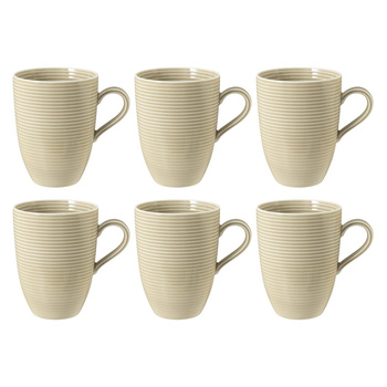 SELTMANN BEAT COLOR GLAZE Zestaw 6 kubków z uchwytem 350 ml