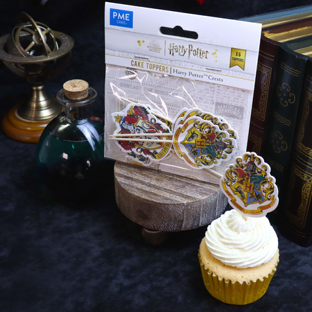 PME Papierowe toppery na babeczki Hogwart Harry Potter (6 sztuk)