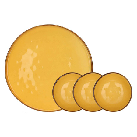 ROSE&TULIPANI CONCERTO OCRA Zestaw do przystawek (4 elementy)