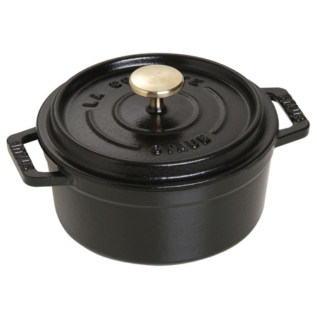 STAUB LA COCOTTE Garnek żeliwny okrągły 400 ml, czarny