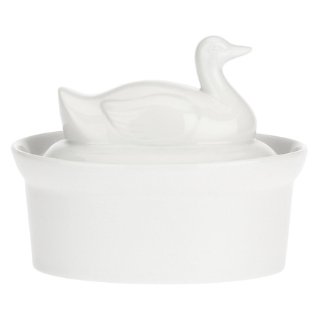 LA PORCELLANA BIANCA TERRINE Naczynie do zapiekania kaczka 10 x 7 cm