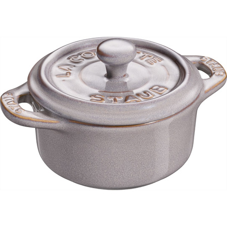 STAUB GIFT GIVING Mini cocotte okrągły 200 ml, antyczny szary