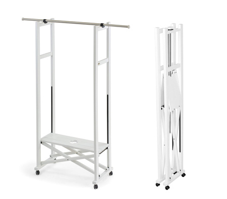 ARREDAMENTI ELIOS Stojak na ubrania - 37 x 78 cm, Biały