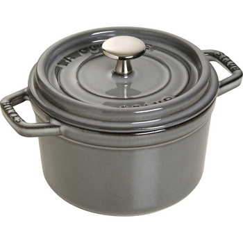 STAUB LA COCOTTE Garnek żeliwny okrągły 1.2 ltr, grafitowy