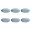 ROSE&TULIPANI CONCERTO FUSE AZZURRO Zestaw 6 talerzy do zupy 21 cm