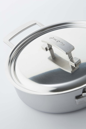 DEMEYERE INDUSTRY 5 Patelnia głęboka 2H z pokrywką 24 cm