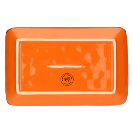 ROSE&TULIPANI CONCERTO ARANCIONE Zestaw 4 tac prostokątnych 20 x 13 cm