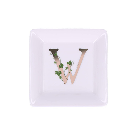 LA PORCELLANA BIANCA ADORATO Talerzyk kwadratowy 10 cm, Wzór W