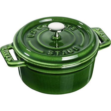 STAUB MINI COCOTTE Mini garnek żeliwny okrągły 250 ml, zielony