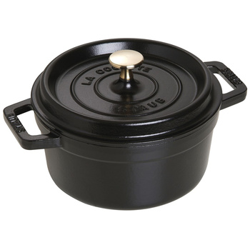 STAUB LA COCOTTE Garnek żeliwny okrągły 2.2 ltr, czarny