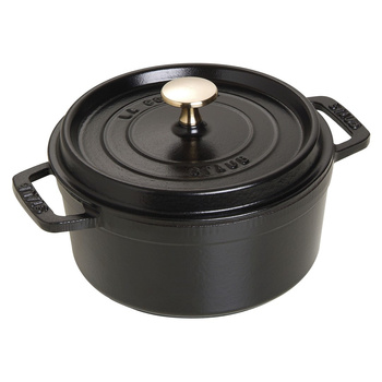 STAUB LA COCOTTE Garnek żeliwny okrągły 1.7 ltr, czarny