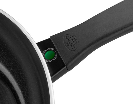 BALLARINI CAPRERA Patelnia saute z pokrywką 28 cm zielona