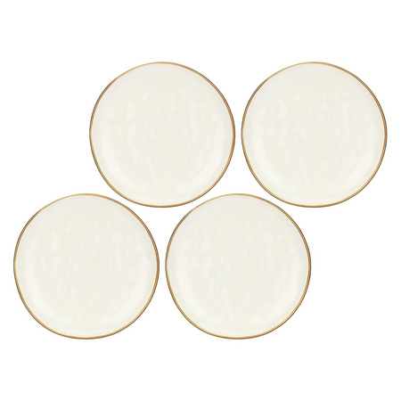 ROSE&TULIPANI CONCERTO AVORIO Zestaw 4 talerzy obiadowych 27 cm