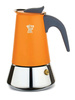 PEZZETTI STEELEXPRESS Emaliowana kawiarka stalowa indukcyjna (10 filiżanek) - Pomarańczowy