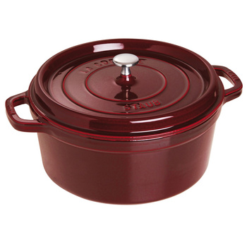STAUB LA COCOTTE Garnek żeliwny okrągły 6.7 ltr, grenadynowy
