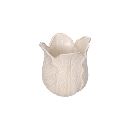 RITUALI DOMESTICI DORDOGNA Wazon ozdobny 14.5 x 15 cm biały