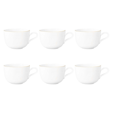 SELTMANN LIBERTY GOLDLINE Zestaw 6 filiżanek do kawy 380 ml
