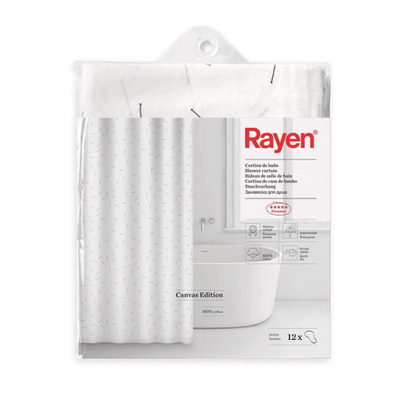 RAYEN Zasłona prysznicowa 180 x 200 cm