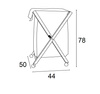 ARREDAMENTI BANNY Składany kosz na pranie - 50 x 44 cm, Biały